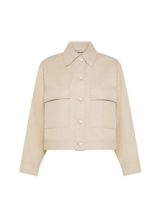 Seventy Natural Pocket Button Cropped Jacket