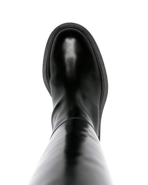 Stivali asimmetrici di Jil Sander in Black