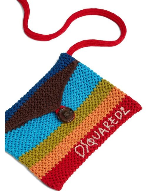 Borsa Messenger di DSquared² in Blue da Uomo