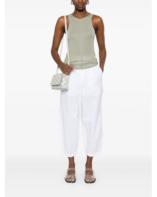 Thom Krom White Tapered Trousers
