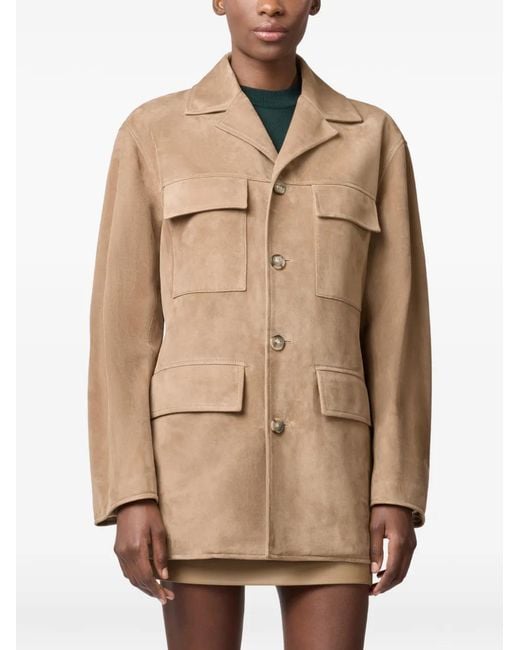 Tod's Natural Pocket Leather Jacket