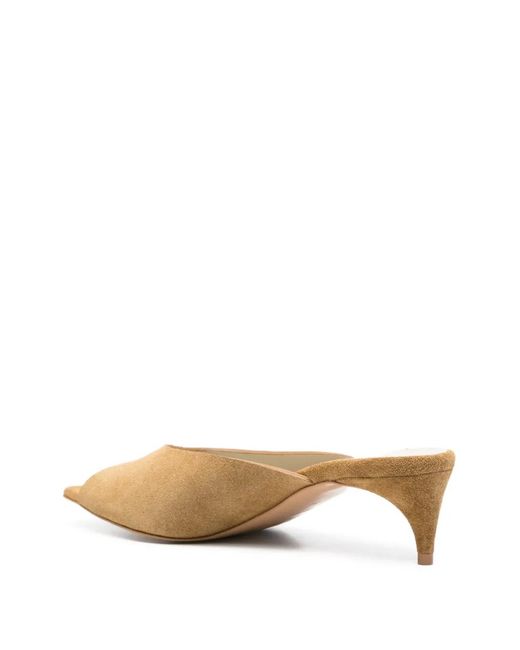 Tela Natural Square-Toe Sandals