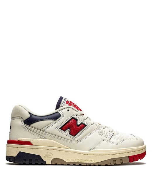 New Balance White X Aimé Leon Dore 550 Sneakers