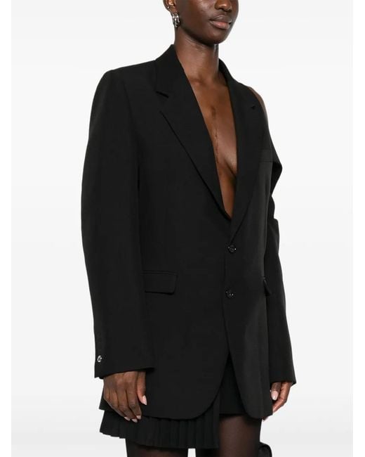 Coperni Black Cut-Out Blazer