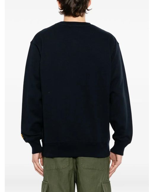 PEACE AND AFTER Blue Sweat À Col Rond for men