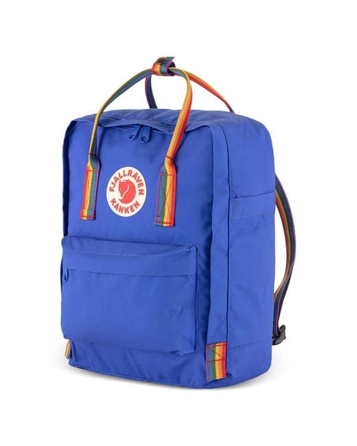 Fjallraven Blue Striped Backpack