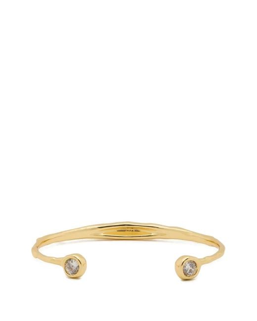 Alexis Metallic Asterales Crystal-Embellished Cuff Bracelet