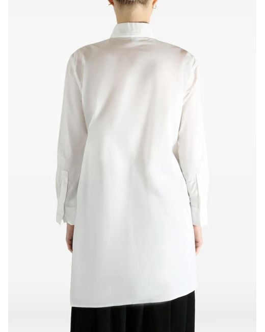 Y's Yohji Yamamoto White Ruffled Shirt