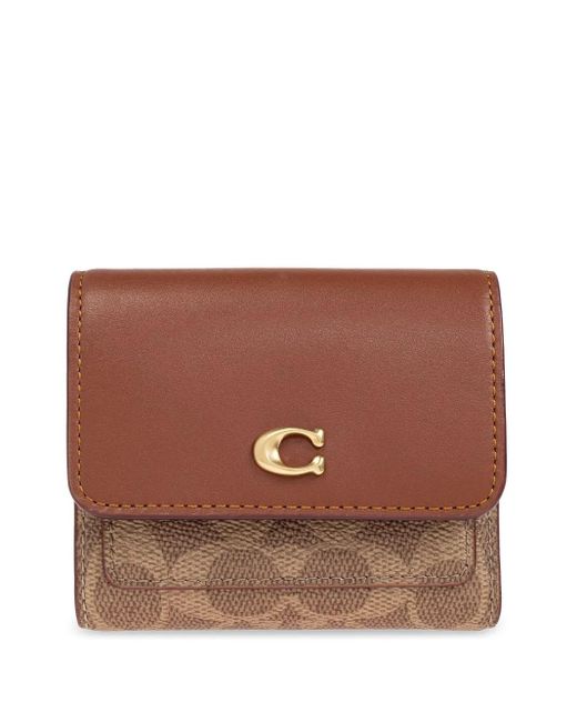 COACH Brown Small Mila Wallet