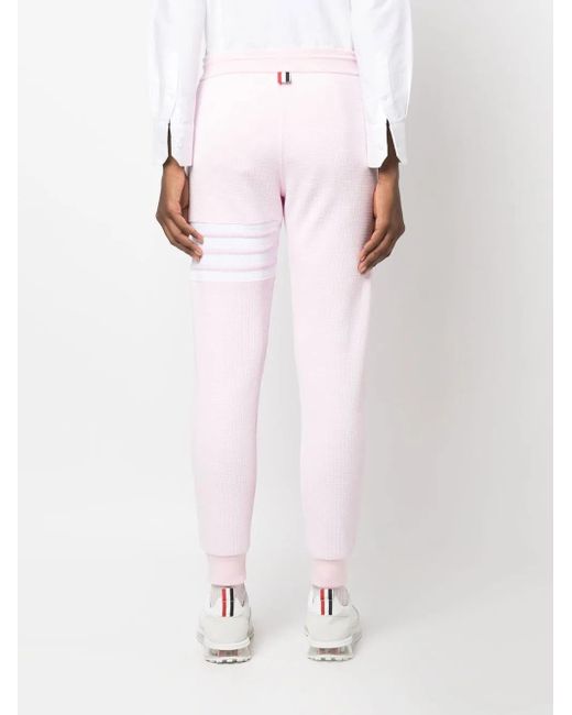 Thom Browne Pink 4-bar Stripe Track Pants