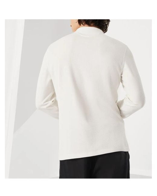 メンズ Brunello Cucinelli ヘンリーネック ロングtシャツ White