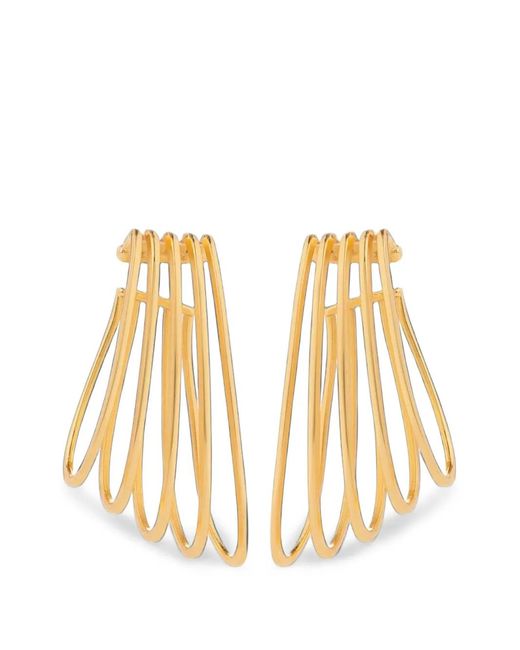 FEDERICA TOSI Metallic La Cage Multi-Line Design Ear Cuffs