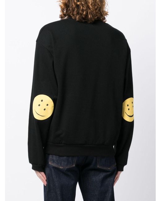 Kapital Smiley-face Cotton Jumper in Black for Men | Lyst Canada