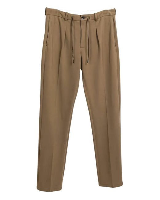 Circolo 1901 Brown Pleated Drawstring Trousers for men