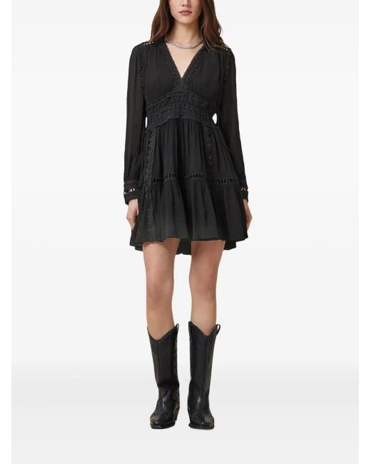 AllSaints Black Xanthe Mini Dress