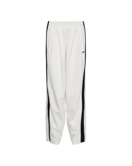 BONBOM White Pantalon De Jogging À Détails D'Agrafes