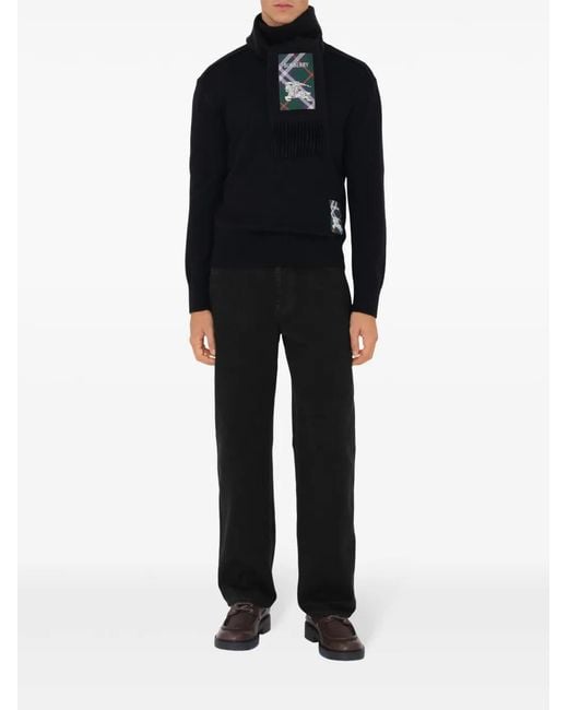 Sciarpa Check di Burberry in Black