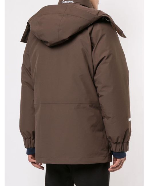 Supreme Gore Tex 700 Fill Down Fw 18 Coat in Brown for Men - Lyst