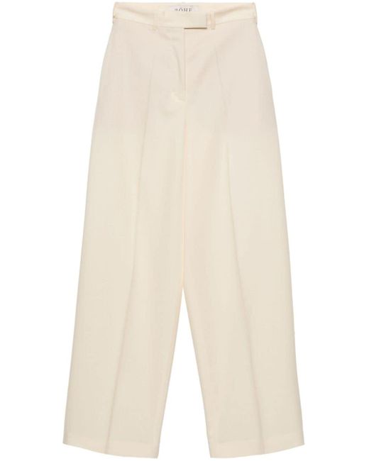 Pantalones de vestir Rohe de color White
