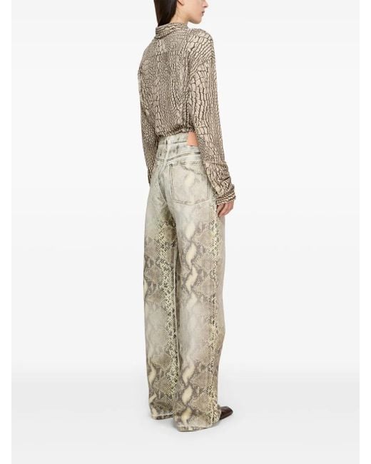 Acne Natural Printed Jeans