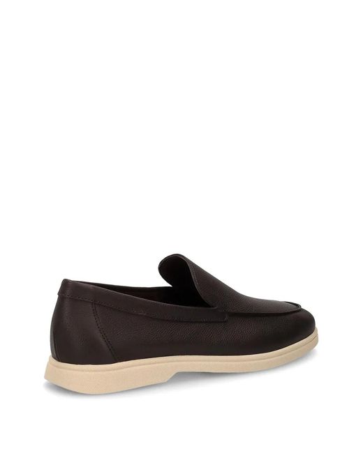 Frau White Grained Leather Loafers for men