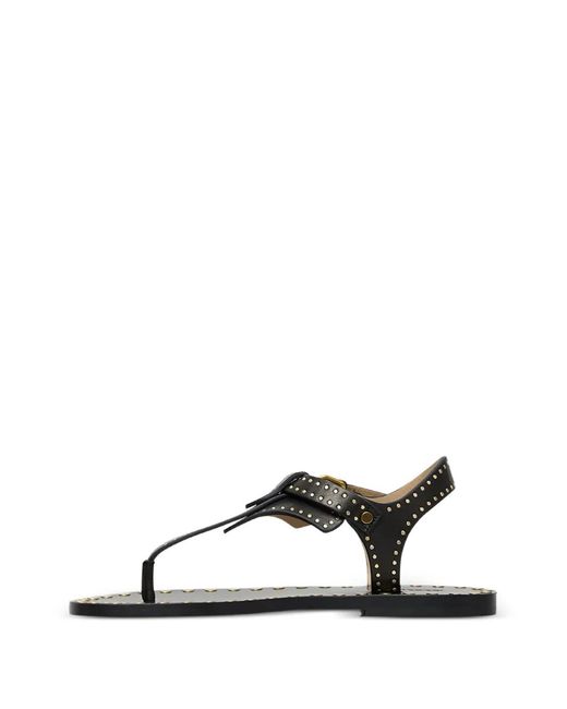 Isabel Marant White Buckle Embellished Sandals