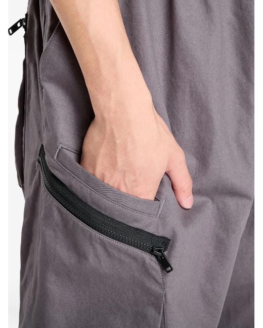 Y-3 Gray Ut Twill Cargo Pants for men