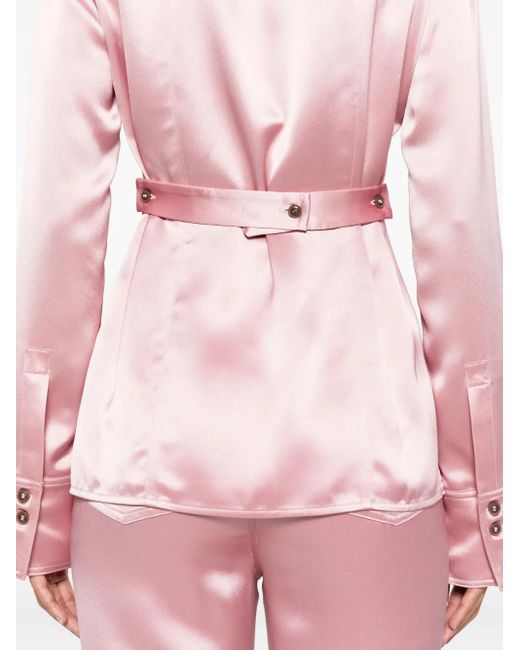Nanushka Pink Nathalie Fitted Shirt