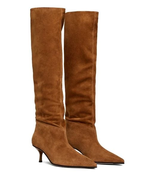 Scarosso Brown Barbara Pointed-Toe Boots
