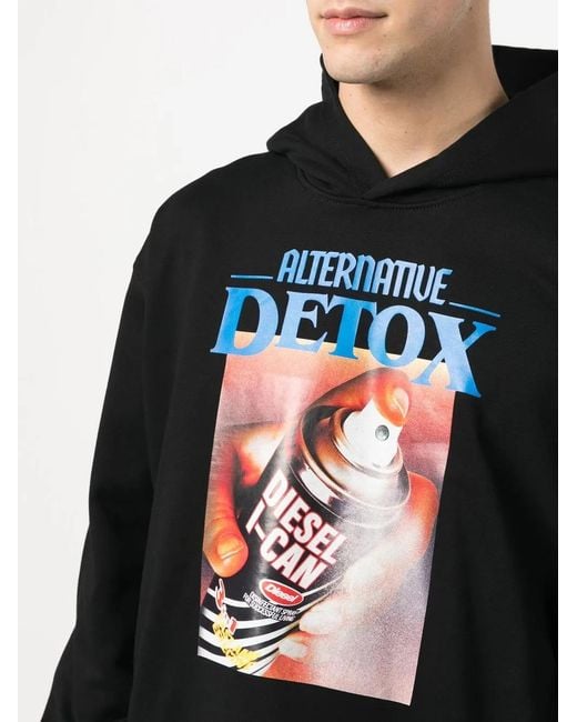 DIESEL Black Sweatshirt for men