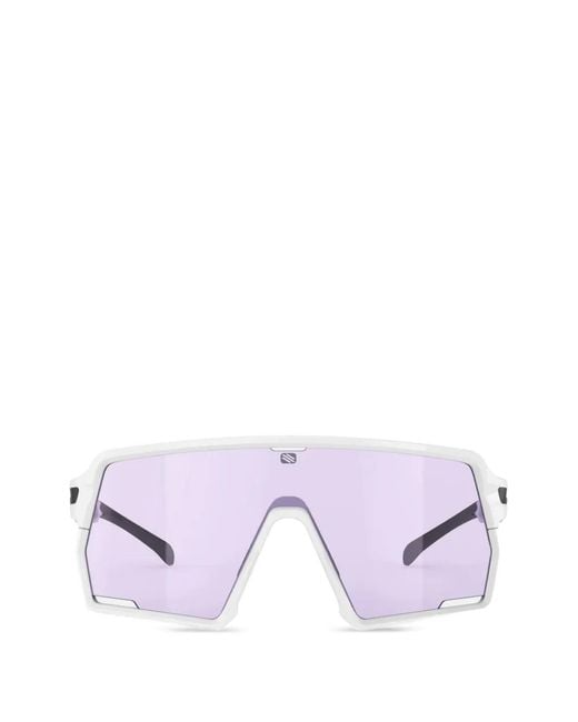 Rudy Project White Kelion Geometric-Frame Sunglasses