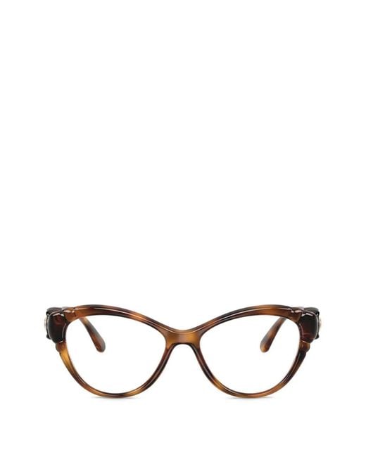 Swarovski Brown Cat-Eye Glasses