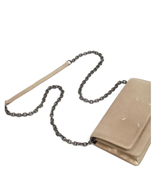Maison Margiela Brown Four Stitches Chain Wallet
