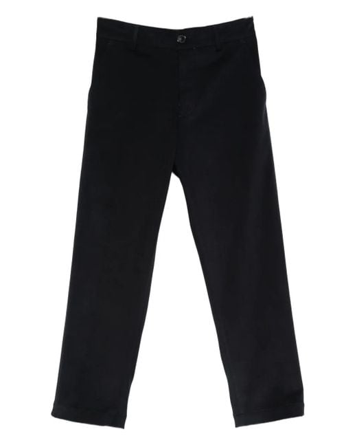 PT Torino Black Belt-Loops Trousers