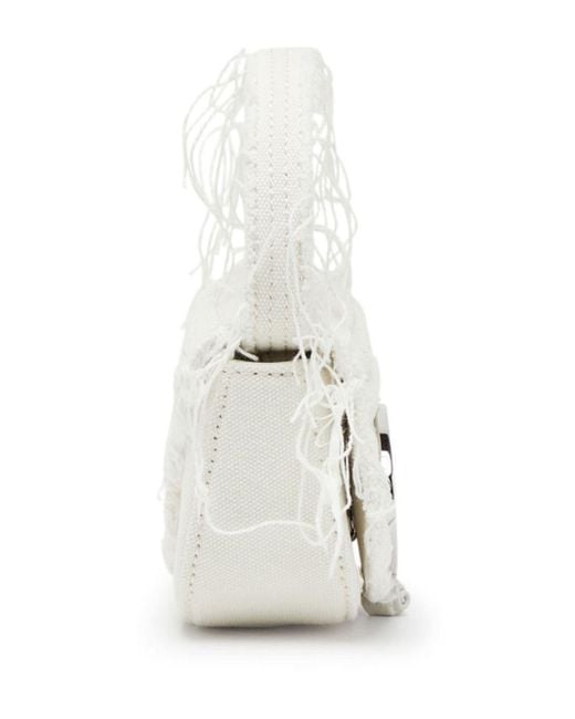 DIESEL White 1dr Xs Distressed-effect Mini Bag