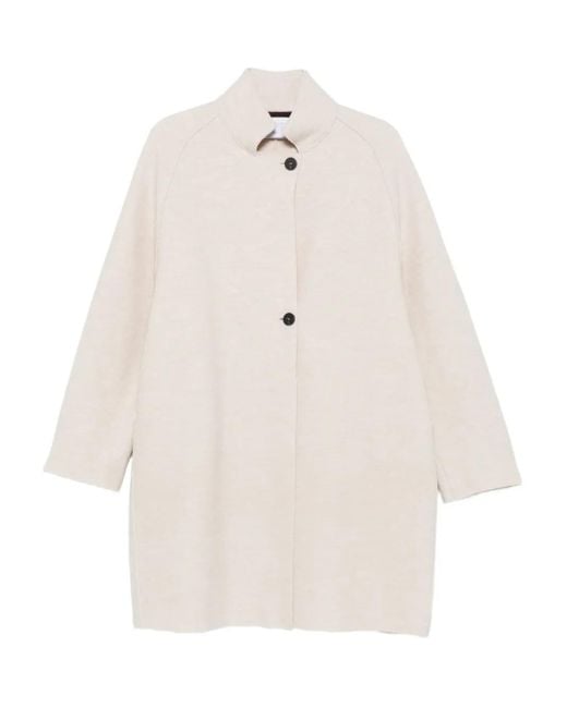 Cappotto Con Bottoni di Harris Wharf London in White