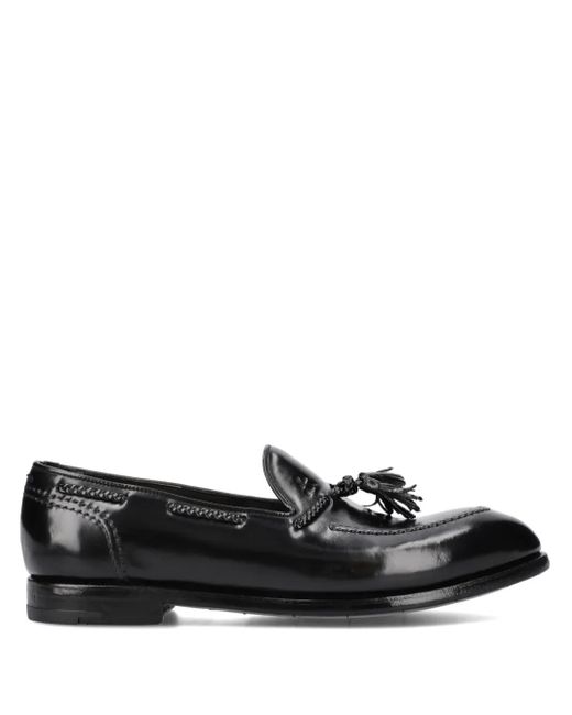 Premiata Black Leather Loafers for men