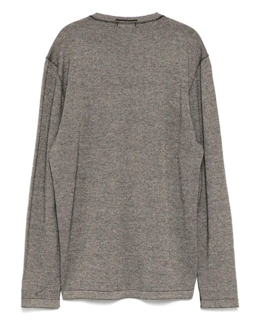 Transit Gray Crew-Neck Sweatshirt for men