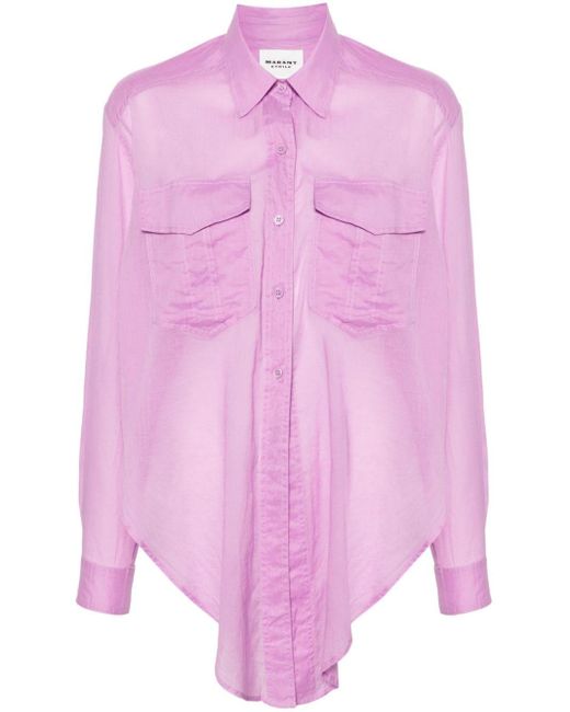 Camicia asimmetrica di Isabel Marant in Pink