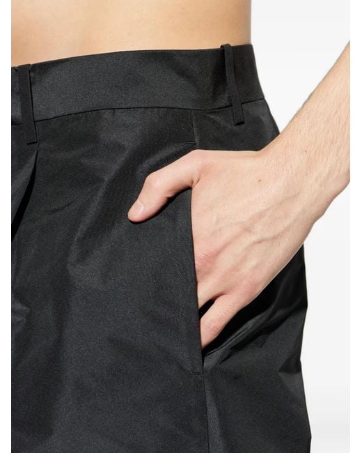 Jil Sander Black Pleated Trousers for men