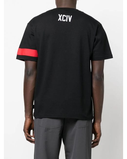 Gcds Black Printed T-Shirt for men