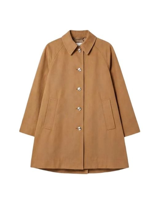 Herno Brown Pointed-Collar Overszied Jacket