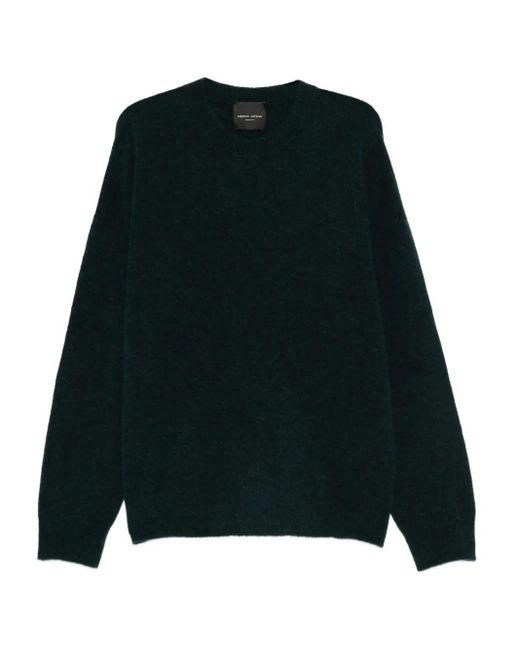 Roberto Collina Green Crew-Neck Sweater for men