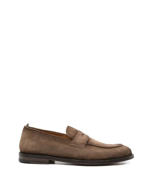 Officine Creative Brown Penny-Strap Loafers for men