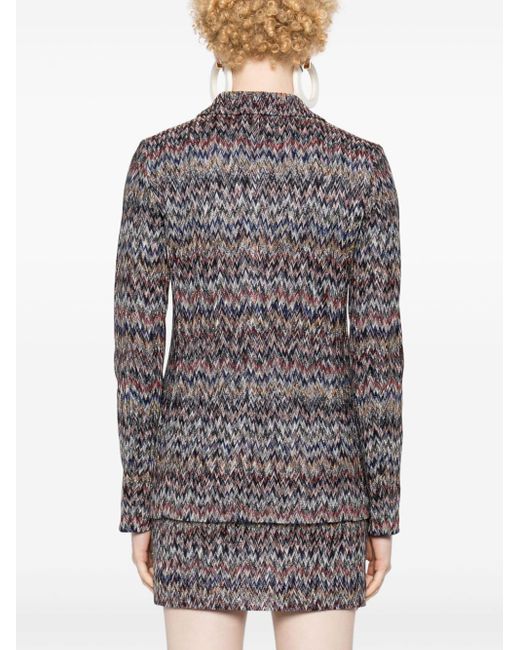 Maglione con motivo a zig zag di Missoni in Black