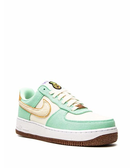Nike Green Air Force 1 Low "Happy Pineapple" Sneakers