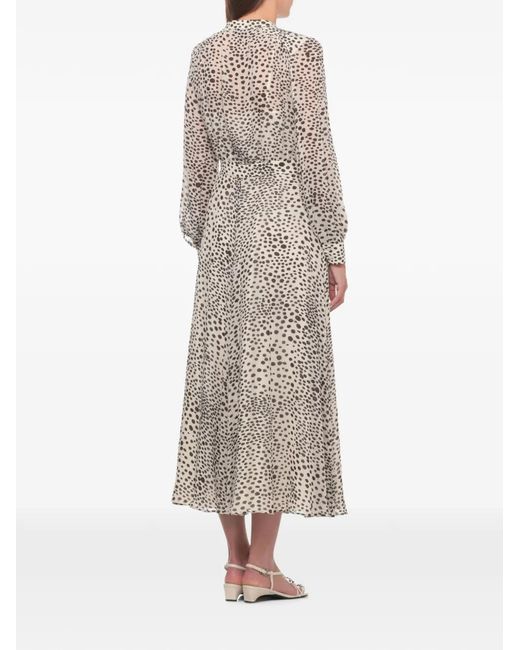 Marella White Mllmastro Polka-Dot Midi Dress