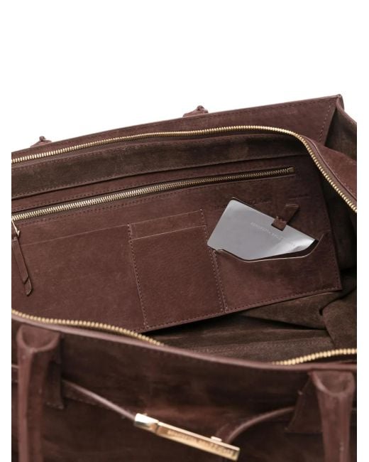 Benedetta Bruzziches Brown Leather Tote Bag