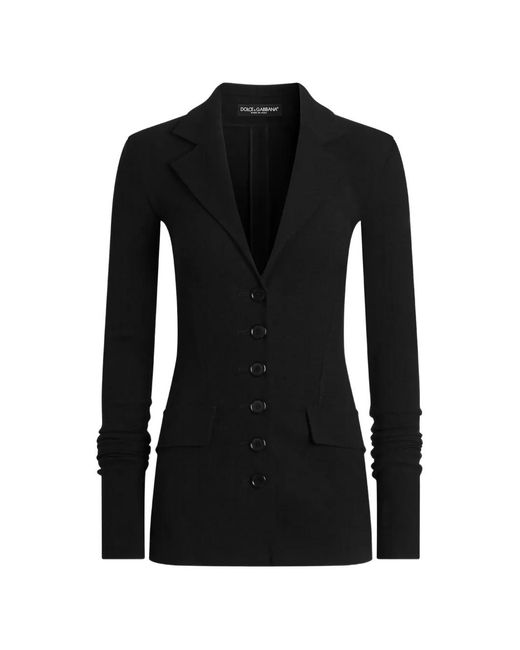 Dolce & Gabbana Black Single-Breasted Jacket