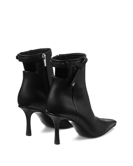 Jimmy Choo Black Camie Stiefeletten mit geknotetem Riemen